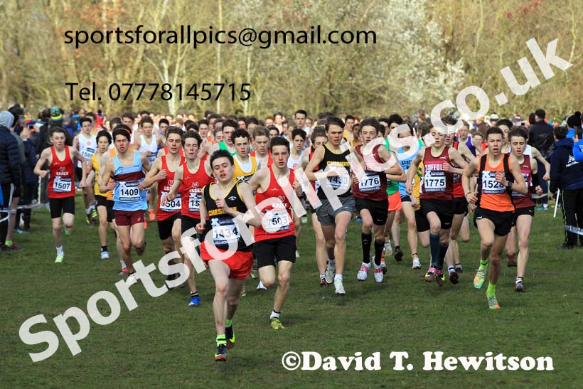 Boys Under-15s 2022 CAU Inter Counties Cross Country, Prestwold Hall, Loughborough.  Photo: David T. Hewitson/Sports for All Pics